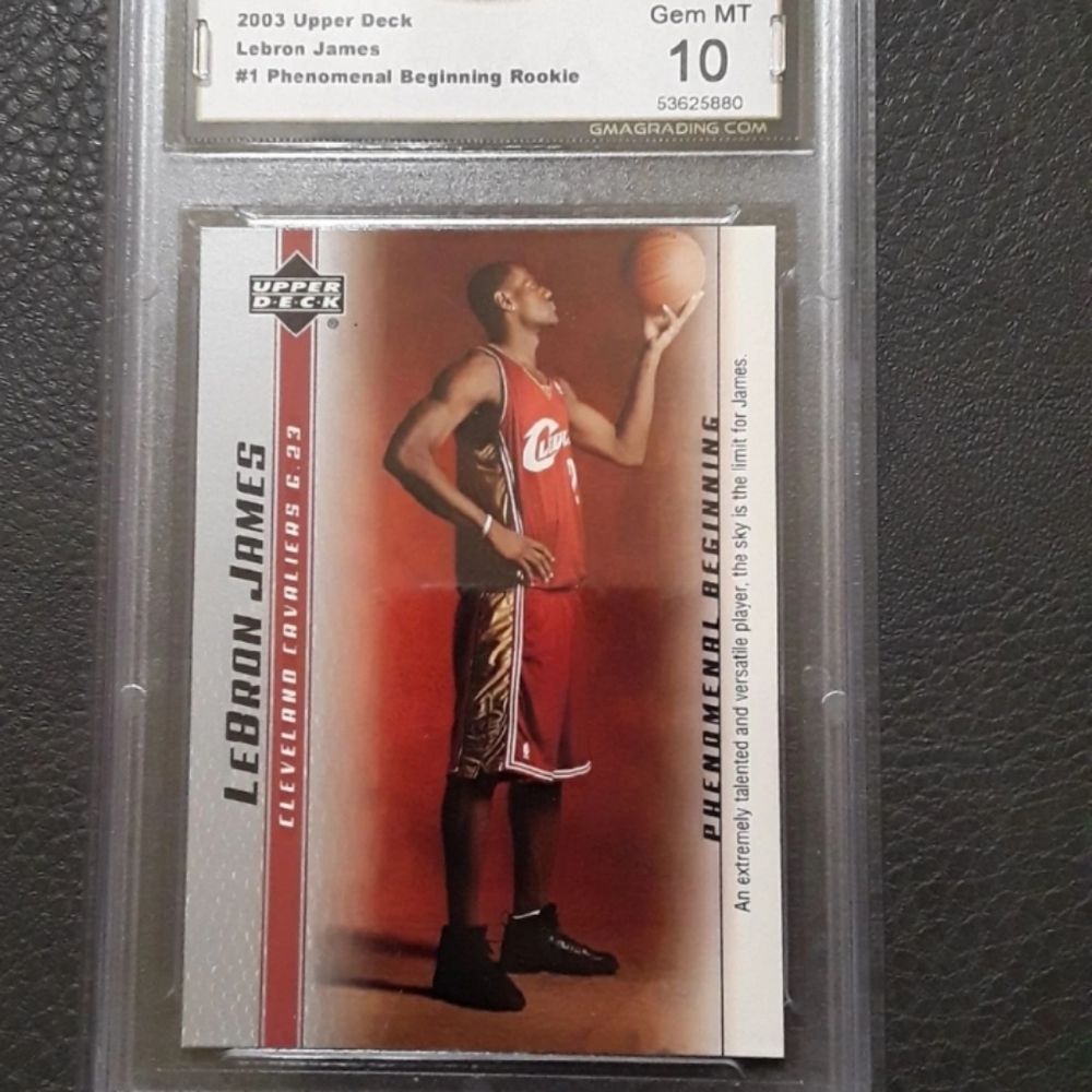 GMA 10 Lebron James Rookie Card LA LAKERS CAVS